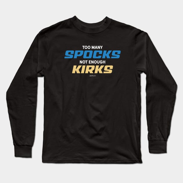 Kirk & Spock Long Sleeve T-Shirt by LePossum